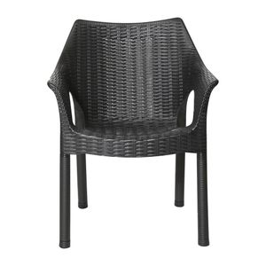 Bolero Elements Polypropylene Armchairs Black (4 Pack) - JA910 - 3