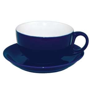 U861 - Olympia Cafe Cappuccino Cups Deep Blue 285ml 10oz - Case 12 - U861