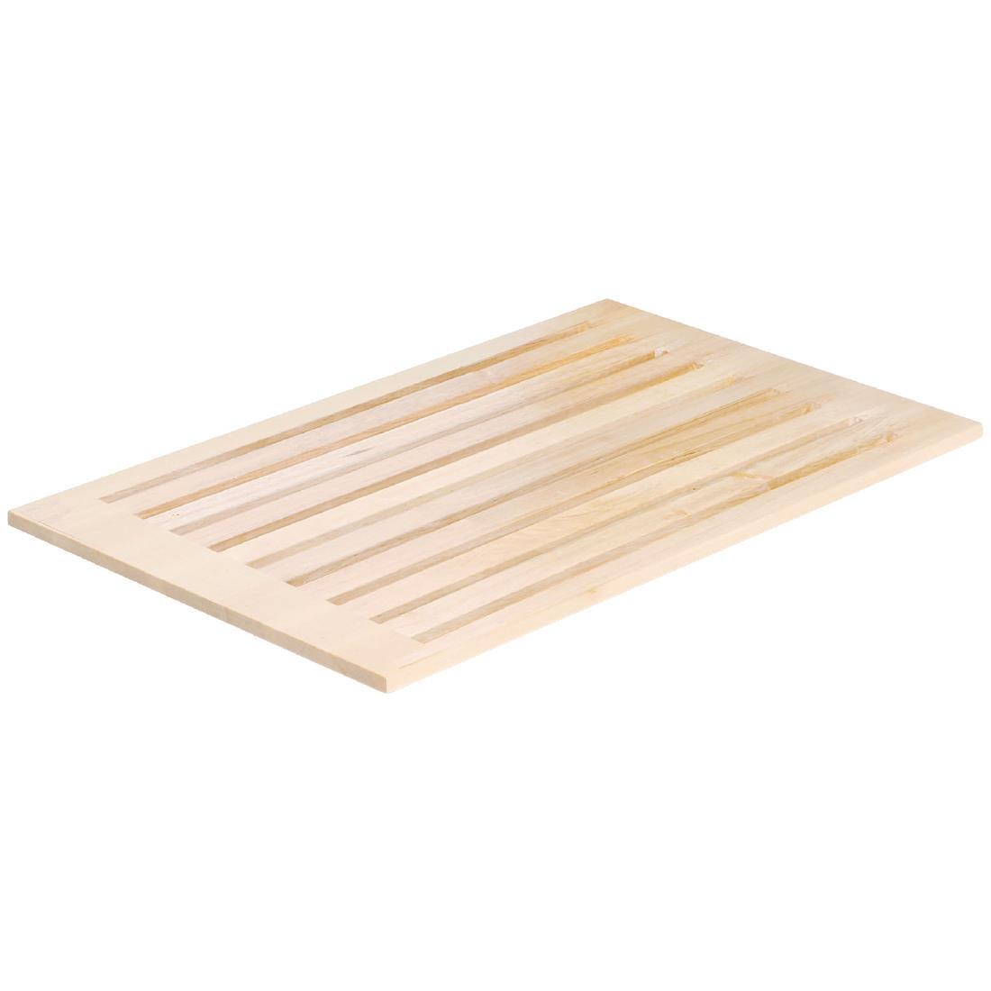APS Frames Maple Wood 1/1 GN Slotted Cutting Board - Each - GC908 - 1