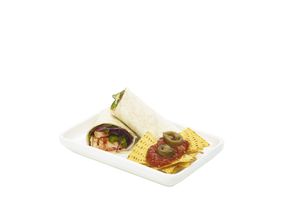 Genware Porcelain Deep Rectangular Dish 20 x 14 x 2.5cm/ 8 x 5.5 x 1 (Pack of 6) - 351720 - 3