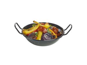 Black Enamel Dish 16cm (Pack of 10) - E0616 - 3