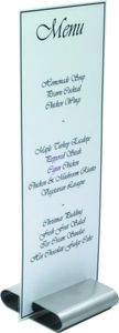 GenWare Stainless Steel Menu Stand - 601 - 1