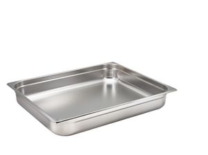 St/St Gastronorm Pan 2/1 - 100mm Deep - GN21-100 - 1
