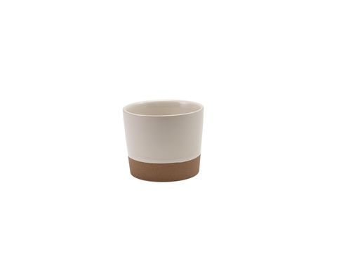 GenWare Kava White Stoneware Chip Cup 9 x 7.4cm (Pack of 6) - CC-KW9 - 1