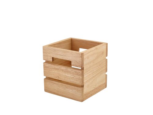 Genware FSC 100% Hevea Wood Box/ Riser 15cm - RSR-W1515H - 2