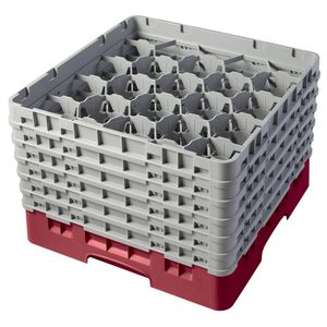 Cambro H298mm Cranberry 20 Compartment Camrack - 1