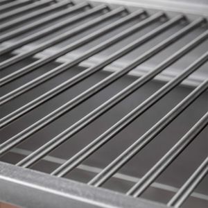 Pujadas Black Rod Bar Countertop Open Grill without Refractory Base - 3