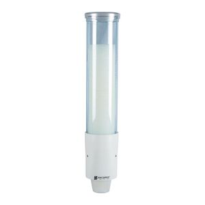 San Jamar 16 Artic Blue/White Small Water Cup Dispensers w/Throat - 1