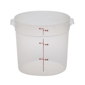 Cambro 5.7L Polypropylene Translucent Round - 1