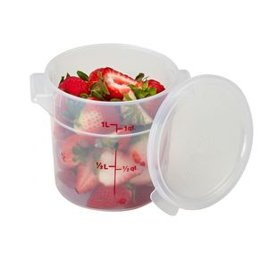 Cambro 0.9L Polyproplene Translucent Round Lid - 3