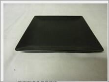 Luna Stoneware Black Square Plate 18cm/ 7 (Pack of 6) - B2772 - 5