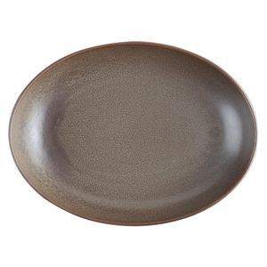 Olympia Ember Oval Bowls Mahogany 265x200mm (4 Pack) - JK179 - 1