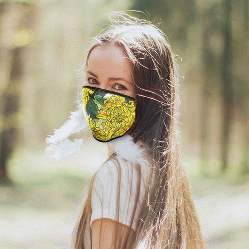 Custom Branded Standard Fabric Flat Face Mask - C5782 - 5