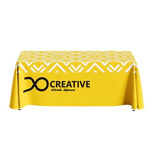Custom Branded Full Coverage Table Cloth - 229x366cm (8ft Table - Full Drop) - C5398 - 1