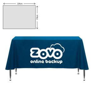 Custom Branded Premium Fabric Tablecloth - 178x229cm (5ft Table - Mid Drop) - C1183 - 1