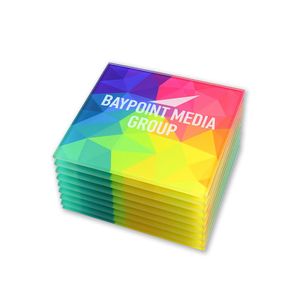 Custom Branded Glass Coaster Square Set of 8 - C6968 - 1