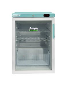 LEC Medical PPSR158BT-LHH-UK Left Hand Hinge Glass Single Door Pharmacy Plus Bluetooth Enabled Countertop Refrigerator, 158 Litres - 444411310 - 1