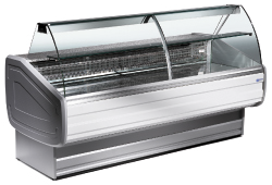 Diamond MY20/A1 Stainless Steel Curved Glass Refrigerated Serveover with Understorage, 2000mm - MY20-A1-R2 - 1