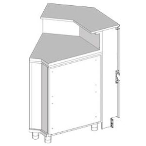 Diamond CB45X Neutral Angle - Closed 45°, With Service Tablet - CB45X - 1