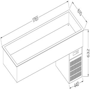 Diamond DI/RCX18-P Refrigerated Basin Element 5X Gn 1/1 - DI-RCX18-P - 1