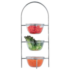 Diamond DA/PC3-LIQ Cereal Or Salad Holder, 3 Bowls Ã˜ 210 Mm - DA-PC3-LIQ - 1