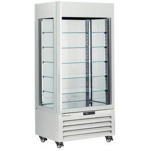 Diamond MAX-609-PW White 5 Levels Glass Pastry Showcase, 600 Litres - MAX-609-PW - 1