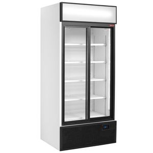 Diamond DRINK-90S-P9 Self Service Drink Display w/ Lightbox & Sliding Doors, 760 Litres - DRINK-90S-P9 - 1