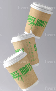 2,000 12oz DW Cups - Chef Roots Coffe Project - 1