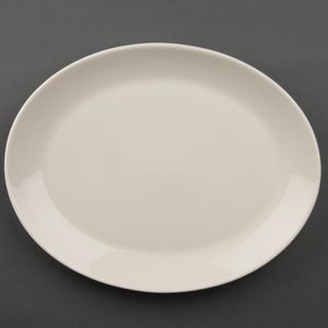 Olympia Ivory Oval Coupe Plates 290mm (Pack of 12) - U127  - 1