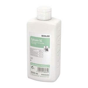 Ecolab Epicare 5C Unperfumed Antimicrobial Liquid Hand Soap 500ml (6 Pack) - FC429  - 1