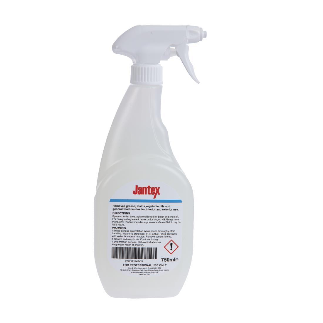 Jantex Grill and Oven Cleaner Ready To Use 750ml - CF973  - 3