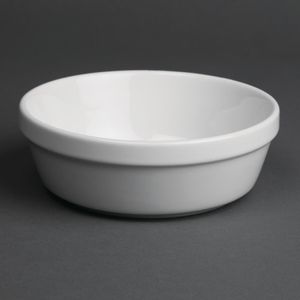 Olympia Whiteware Round Pie Bowls 137mm (Pack of 6) - DK809  - 1