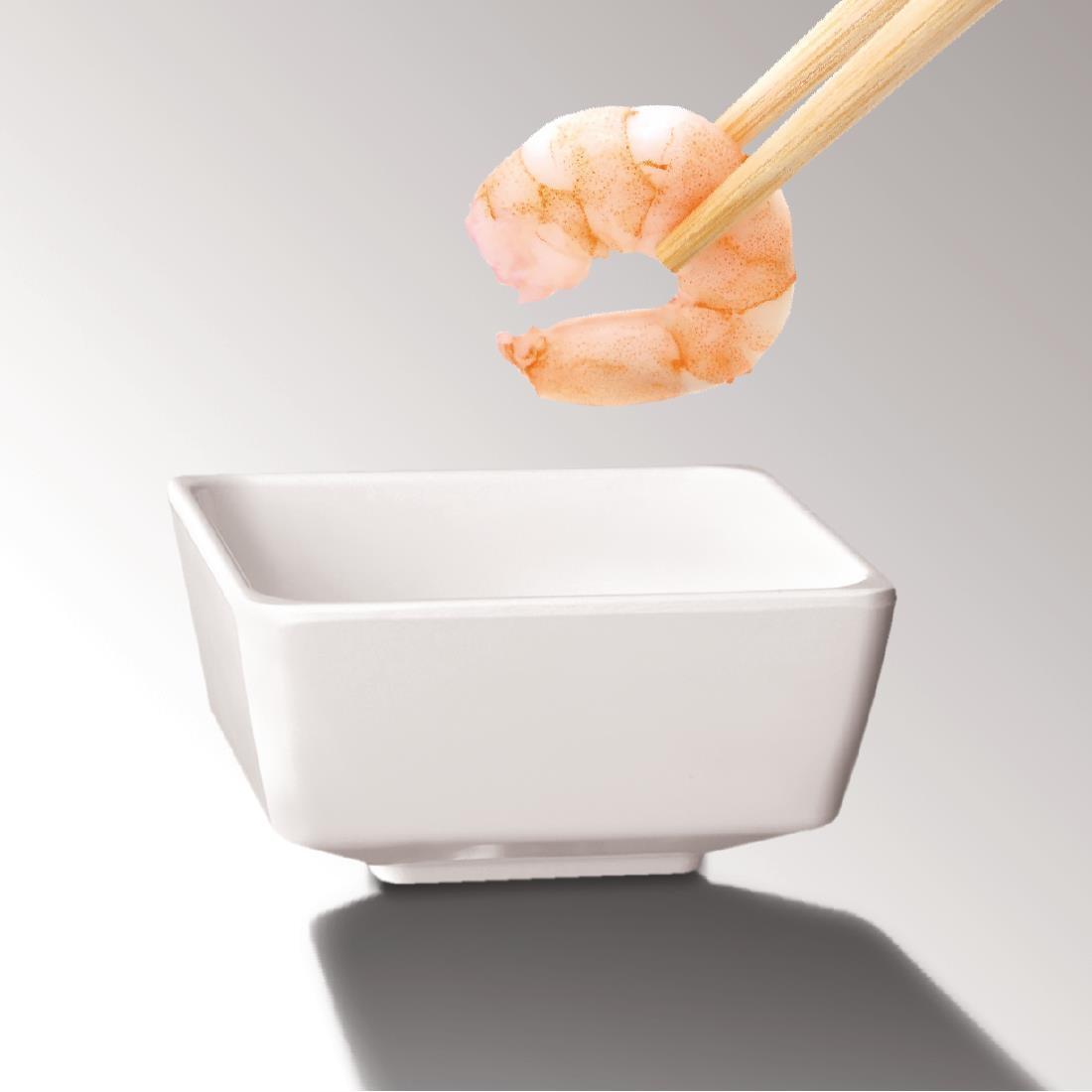 APS Float Square Dipping Bowl White 2in - GF090  - 2