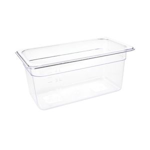 Vogue Polycarbonate 1/3 Gastronorm Container 150mm Clear - U234  - 1