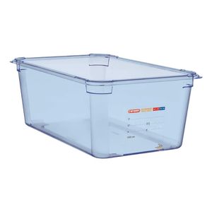 Araven ABS Food Storage Container Blue GN 1/1 200mm - GP591  - 1