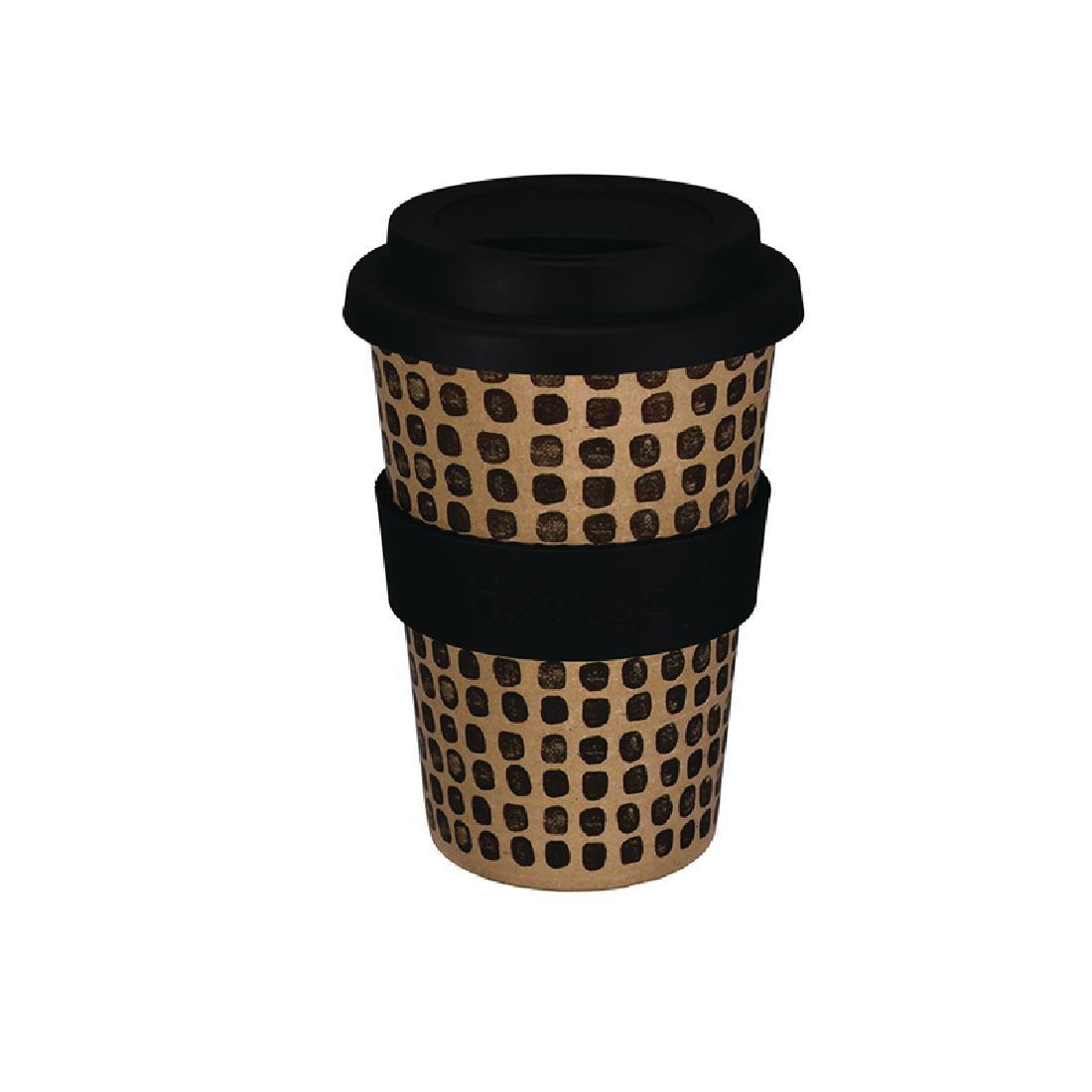 Huskup Rice Husk Compostable Reusable Coffee Cup Pebbles 14oz - DB631  - 1