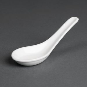 Royal Porcelain Oriental Chinese Spoons 125mm (Pack of 24) - CG138  - 1