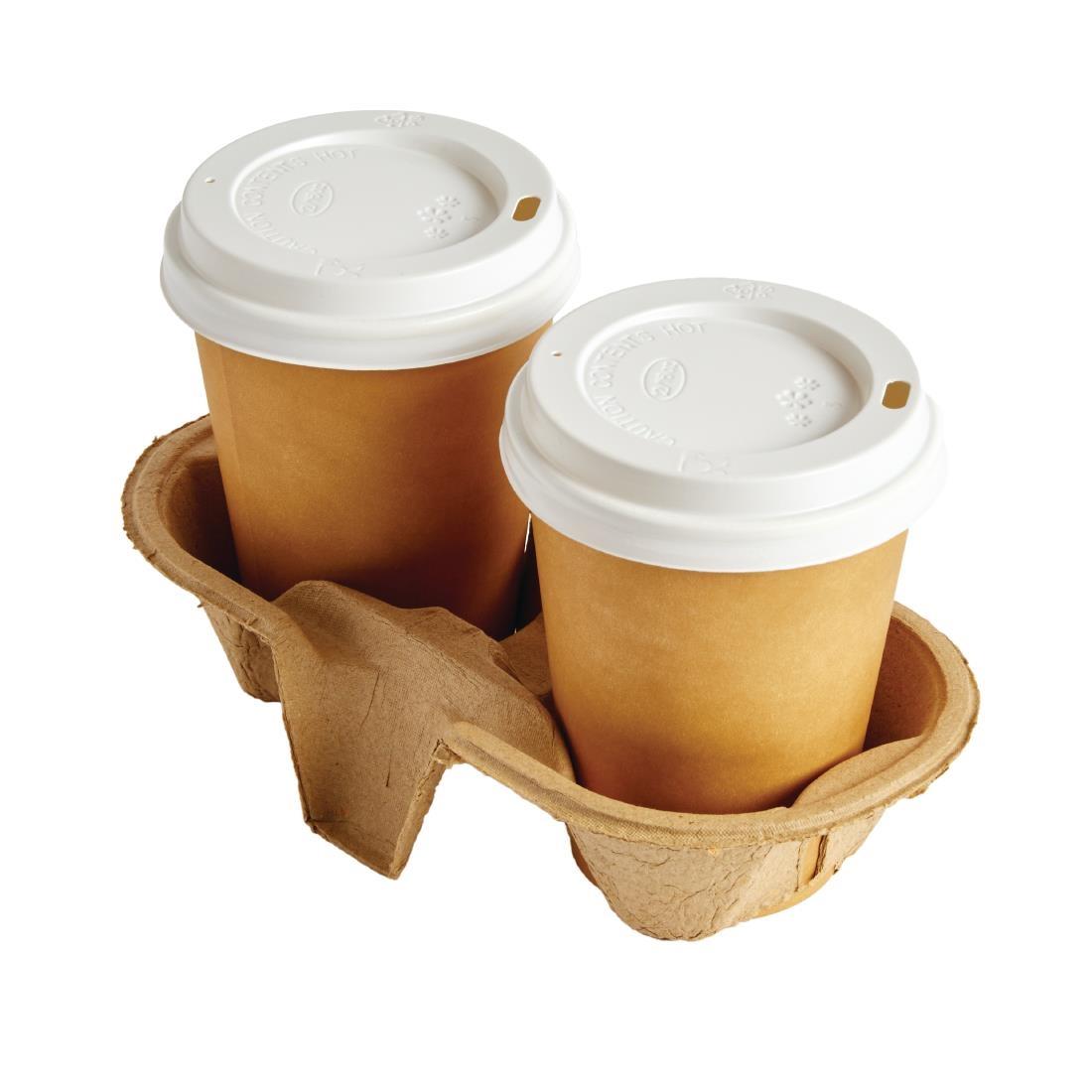 Recyclable Cup Carrier Trays 2 Cup (Pack of 320) - CE381  - 2