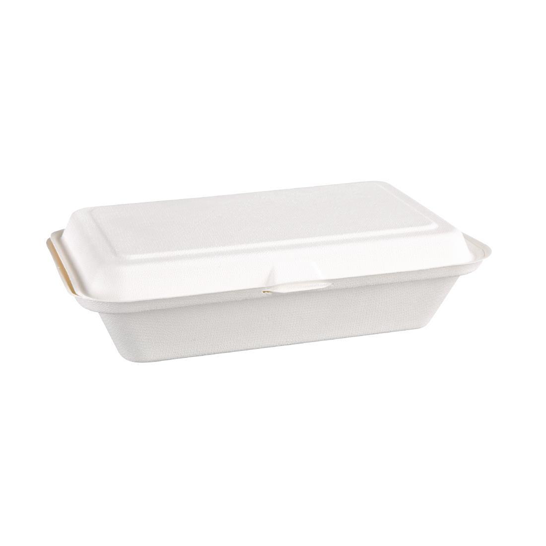 Fiesta Compostable Bagasse Hinged Food Containers 248mm - DW249  - 2