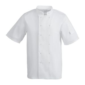 Whites Vegas Unisex Chefs Jacket Short Sleeve White 4XL - A211-4XL  - 1