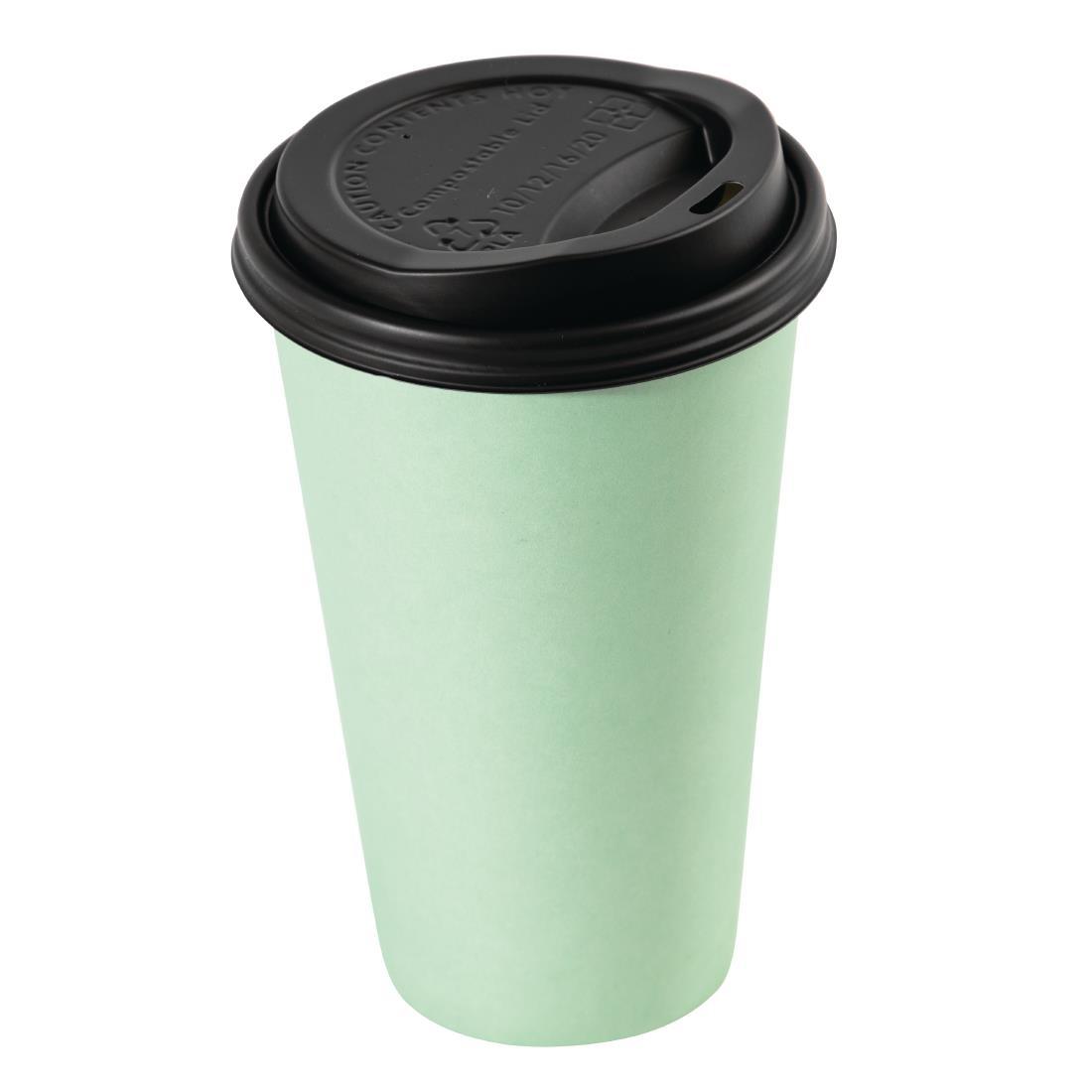 Fiesta Compostable Coffee Cup Lids 340ml / 12oz (Pack of 1000) - DS053  - 7