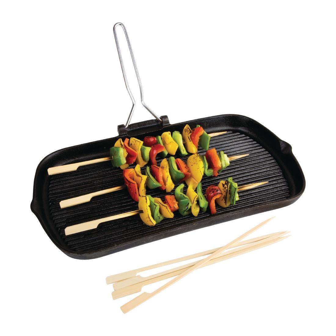Fiesta Compostable Bamboo Paddle Skewers 210mm (Pack of 100) - DB497  - 2