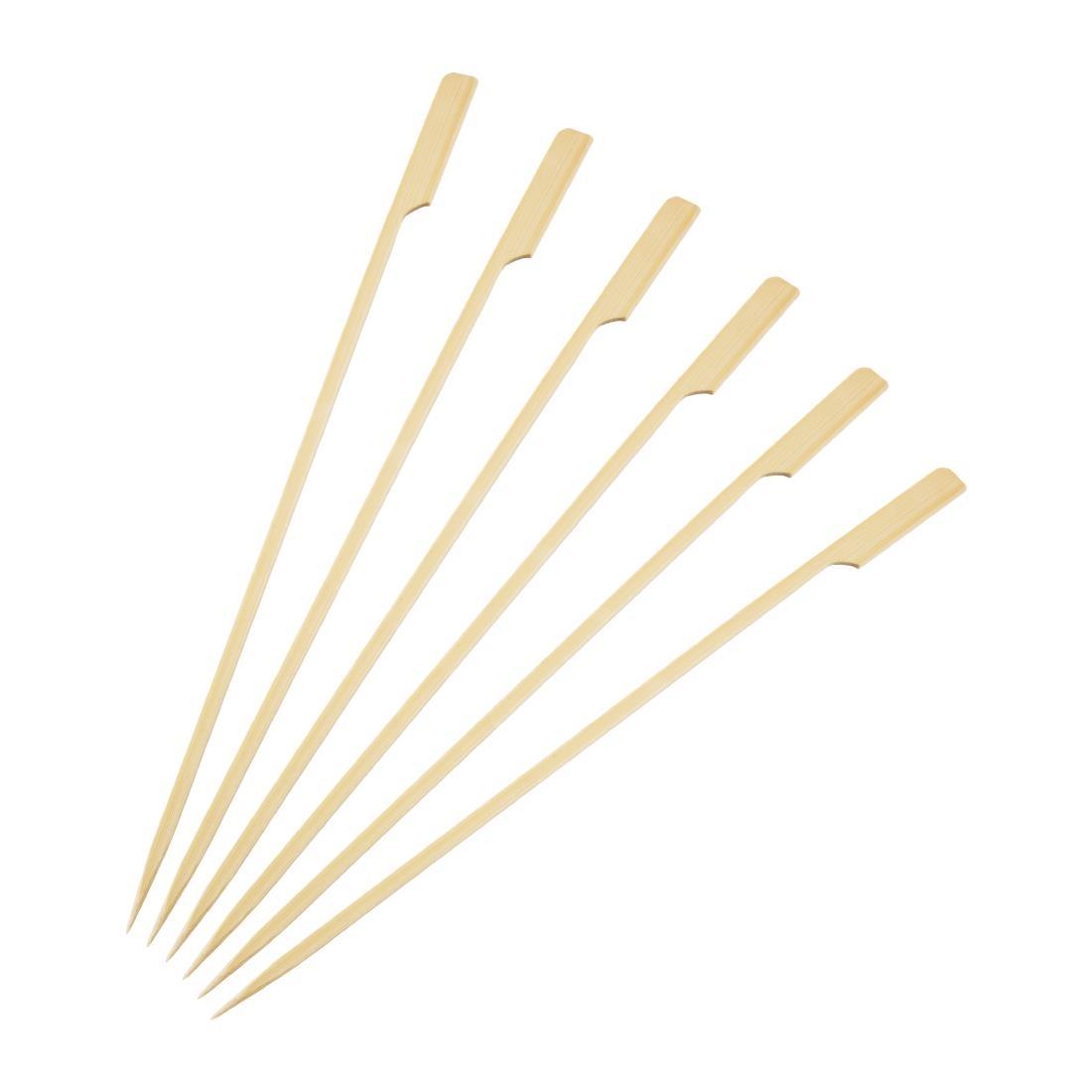 Fiesta Compostable Bamboo Paddle Skewers 240mm (Pack of 100) - DB498  - 2