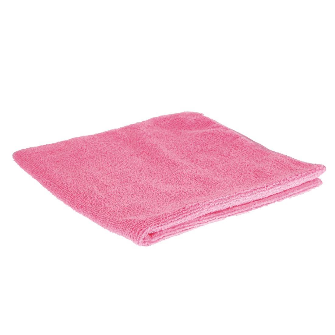 Jantex Microfibre Cloths Pink (Pack of 5) - DN840  - 1