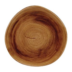 Churchill Stonecast Patina Organic Round Plates Vintage Copper 286mm (Pack of 12) - FA603  - 1