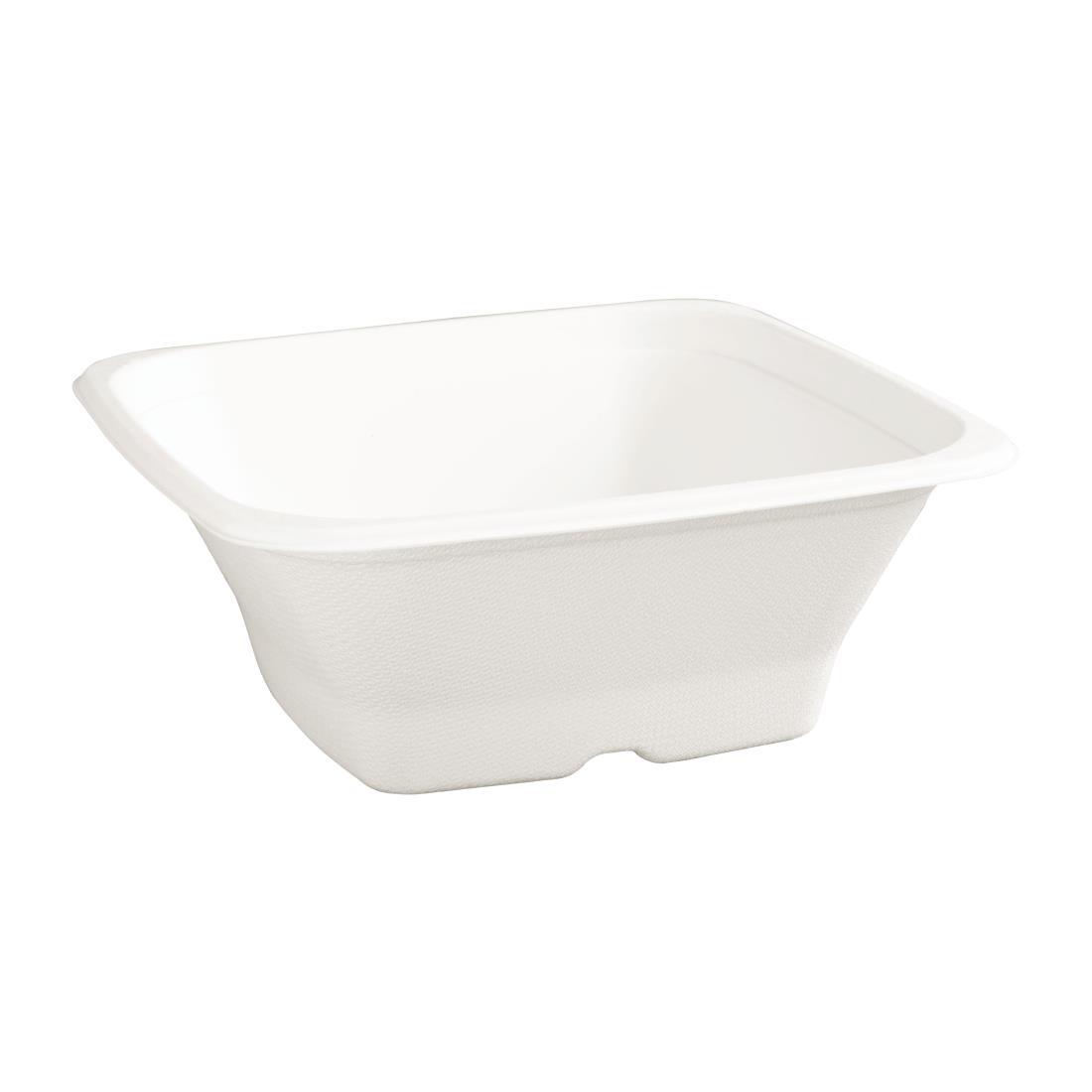 Fiesta Compostable Bagasse Square Bowls 32oz (Pack of 50) - FC537  - 2