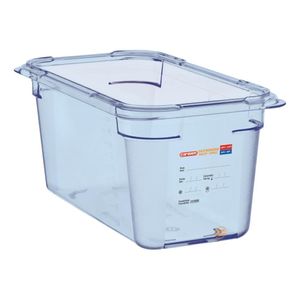 Araven ABS Food Storage Container Blue GN 1/3 150mm - GP580  - 1