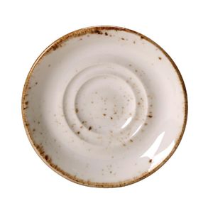 Steelite Craft White Saucer Double Well Small (Pack of 36) - V536  - 1