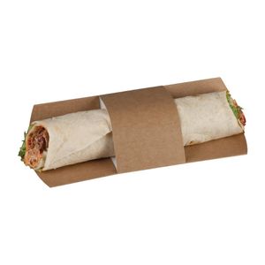 Colpac Compostable Kraft Tortilla Sleeves (Pack of 1000) - FA383  - 1
