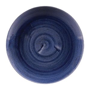 Churchill Stonecast Patina Coupe Plates Cobalt 217mm (Pack of 12) - FC169  - 1